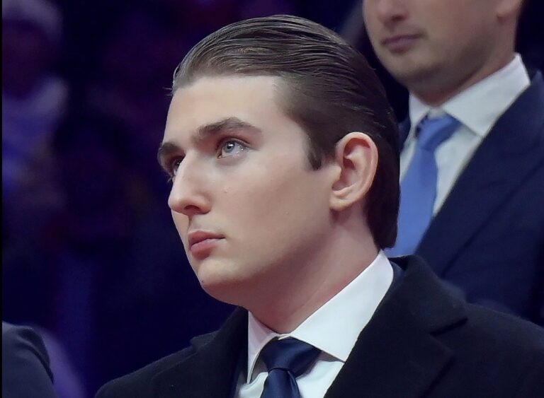 Phone showing a video call, court building in background