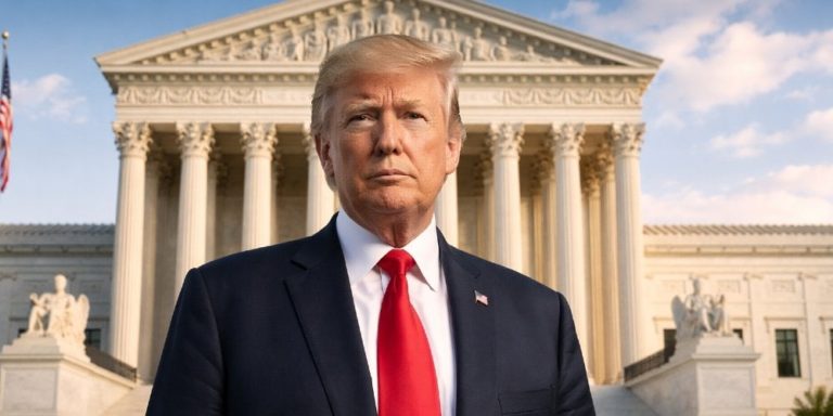 Supreme Court building representing a ruling allowing DHS to continue its citizenship verification program