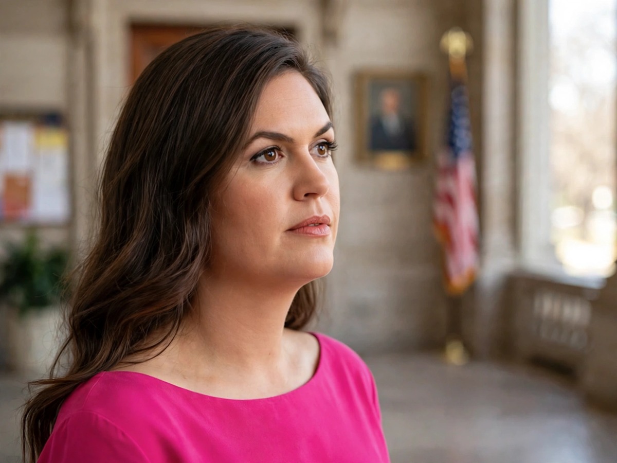 Sarah Huckabee Sanders in a campaign ad promoting Arkansas welfare-to-work requirements